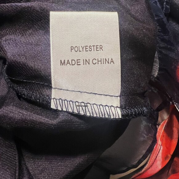 Hello Molly Navy & Red Floral Midi Dress Women's Size 8 - Picture 5 of 6